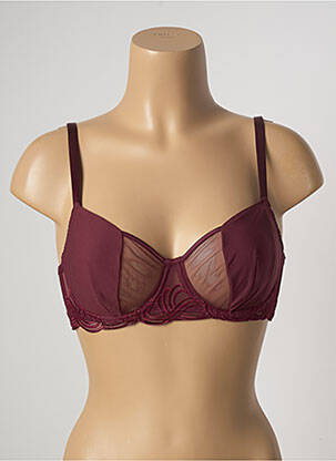 Soutien-gorge broderie haut soutien-gorge emboitant rouge SIMONE PERELE femme