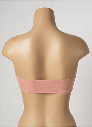 Soutien-gorge effet matière satinée haut bandeau rose PASSIONATA femme