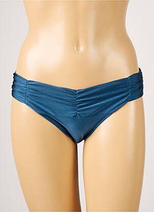 Bas de maillot de bain tissage satiné culotte bleu BARTS femme