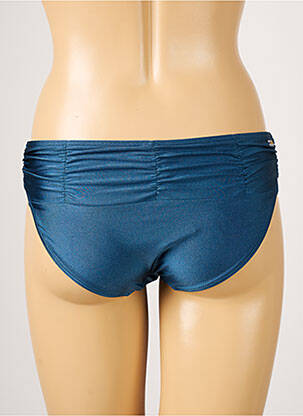 Bas de maillot de bain tissage satiné culotte bleu BARTS femme