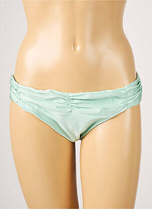 Bas de maillot de bain tissage satiné culotte vert BARTS femme