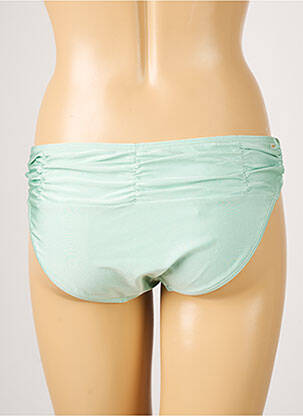 Bas de maillot de bain tissage satiné culotte vert BARTS femme
