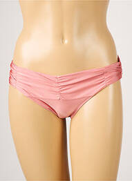 Bas de maillot de bain tissage satiné culotte rose BARTS femme