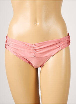 Bas de maillot de bain tissage satiné culotte rose BARTS femme