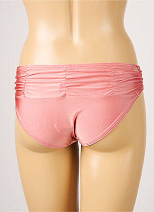 Bas de maillot de bain tissage satiné culotte rose BARTS femme