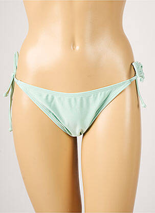 Bas de maillot de bain tissage satiné bikini vert BARTS femme
