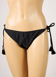 Bas de maillot de bain tissage satiné bikini noir BARTS femme