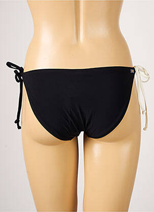 Bas de maillot de bain tissage satiné bikini noir BARTS femme