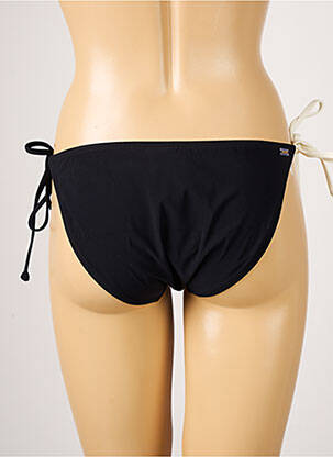 Bas de maillot de bain effet matière satinée bikini noir BARTS femme