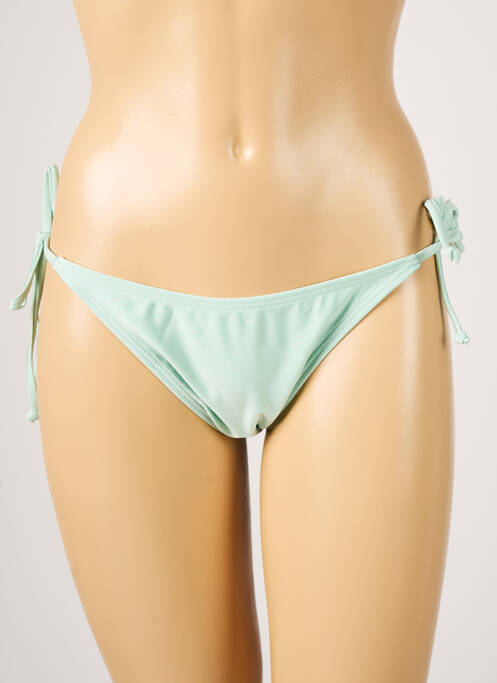 Bas de maillot de bain tissage satiné bikini vert BARTS femme