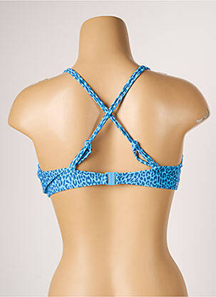 Haut de maillot de bain bretelles élastiquées ajustables brassieres bleu BARTS femme