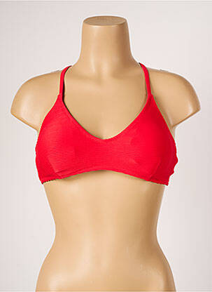 Haut de maillot de bain bretelles élastiquées ajustables brassieres rouge BARTS femme