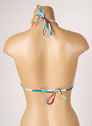 Haut de maillot de bain fermeture liens à nouer haut triangles bleu BARTS femme