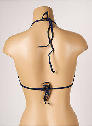 Haut de maillot de bain fermeture liens à nouer haut triangles bleu BARTS femme