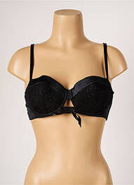 Soutien-gorge effet matière satinée haut soutien-gorge moulé noir SIMONE PERELE femme