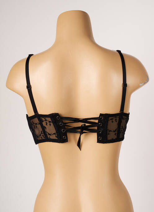 Soutien-gorge effet matière satinée haut soutien-gorge moulé noir SIMONE PERELE femme