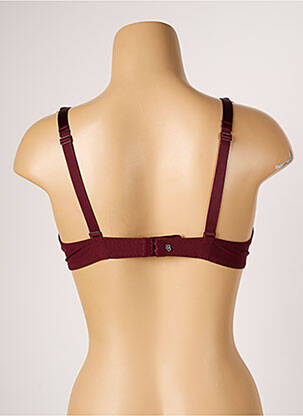 Soutien-gorge effet matière satinée haut soutien-gorge moulé rouge SIMONE PERELE femme