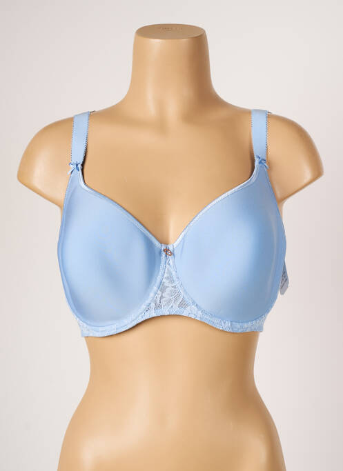 Soutien-gorge effet matière satinée haut soutien-gorge moulé bleu AUBADE femme