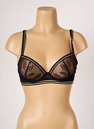 Soutien-gorge effet matière satinée haut soutien-gorge push-up noir AUBADE femme