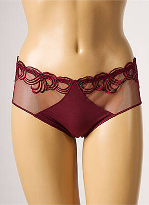 Shorty effet matière satinée rouge SIMONE PERELE femme