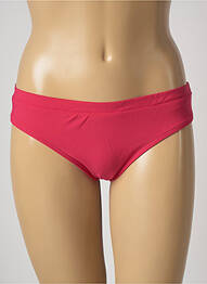 Bas de maillot de bain effet matière satinée culotte rose BARTS femme