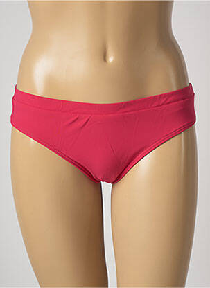 Bas de maillot de bain effet matière satinée culotte rose BARTS femme