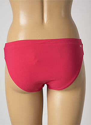 Bas de maillot de bain effet matière satinée culotte rose BARTS femme