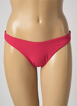 Bas de maillot de bain effet matière satinée culotte rose BARTS femme
