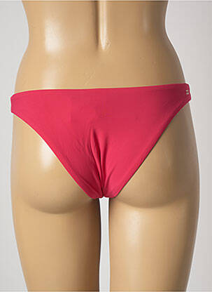 Bas de maillot de bain effet matière satinée culotte rose BARTS femme