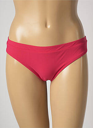 Bas de maillot de bain effet matière satinée culotte rose BARTS femme