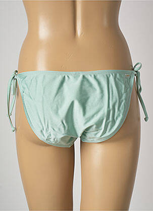 Bas de maillot de bain effet matière satinée bikini vert BARTS femme