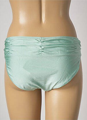 Bas de maillot de bain effet matière satinée vert BARTS femme