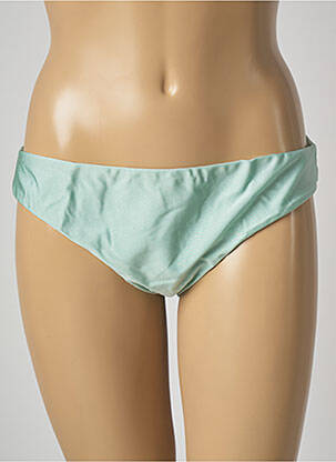 Bas de maillot de bain effet matière satinée culotte vert BARTS femme