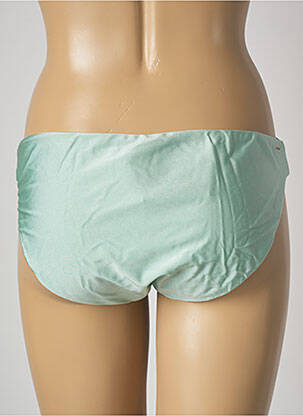 Bas de maillot de bain effet matière satinée culotte vert BARTS femme