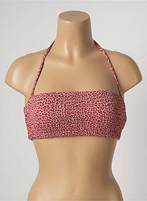 Haut de maillot de bain stretch haut bandeau rose BARTS femme
