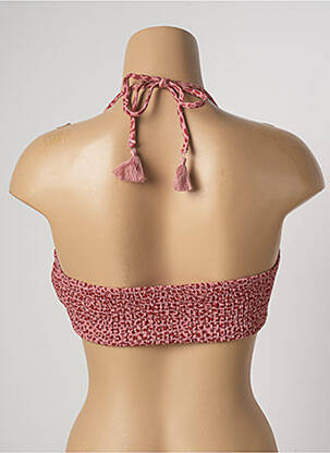 Haut de maillot de bain stretch haut bandeau rose BARTS femme