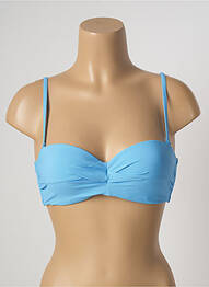 Haut de maillot de bain stretch haut soutien-gorge balconnet bleu BARTS femme