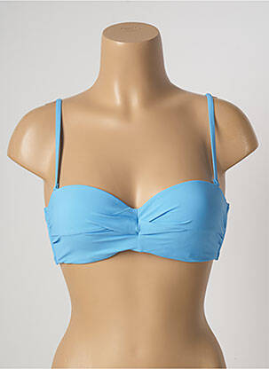 Haut de maillot de bain stretch haut soutien-gorge balconnet bleu BARTS femme