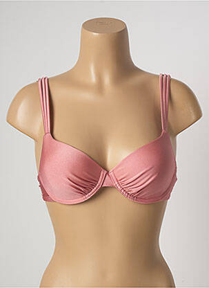 Haut de maillot de bain stretch haut soutien-gorge moulé rose BARTS femme