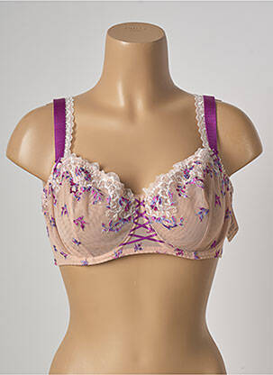 Soutien-gorge effet matière satinée haut soutien-gorge emboitant rose AUBADE femme