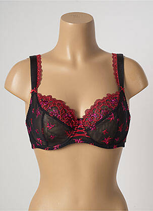 Soutien-gorge effet matière satinée haut soutien-gorge emboitant noir AUBADE femme