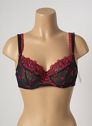 Soutien-gorge effet matière satinée haut soutien-gorge emboitant noir AUBADE femme