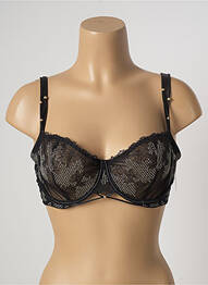 Soutien-gorge effet matière satinée haut soutien-gorge emboitant noir AUBADE femme