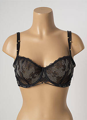 Soutien-gorge effet matière satinée haut soutien-gorge emboitant noir AUBADE femme