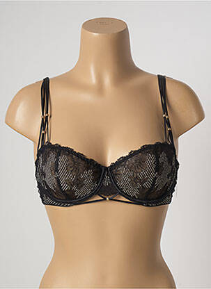 Soutien-gorge effet matière satinée haut soutien-gorge balconnet noir AUBADE femme