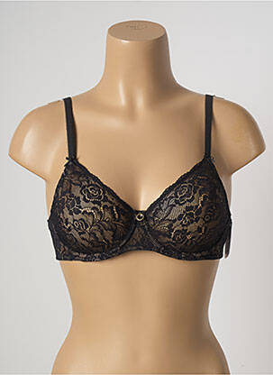 Soutien-gorge effet matière satinée haut soutien-gorge emboitant noir AUBADE femme