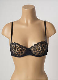 Soutien-gorge effet matière satinée haut soutien-gorge balconnet noir AUBADE femme
