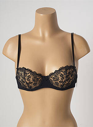 Soutien-gorge effet matière satinée haut soutien-gorge balconnet noir AUBADE femme