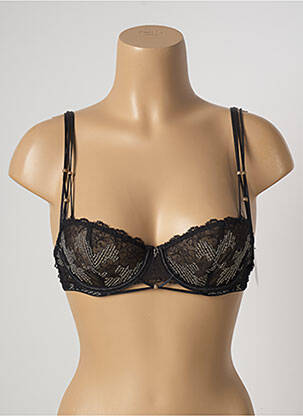 Soutien-gorge effet matière satinée haut soutien-gorge balconnet noir AUBADE femme