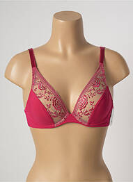 Soutien-gorge effet matière satinée haut soutien-gorge emboitant rose AUBADE femme